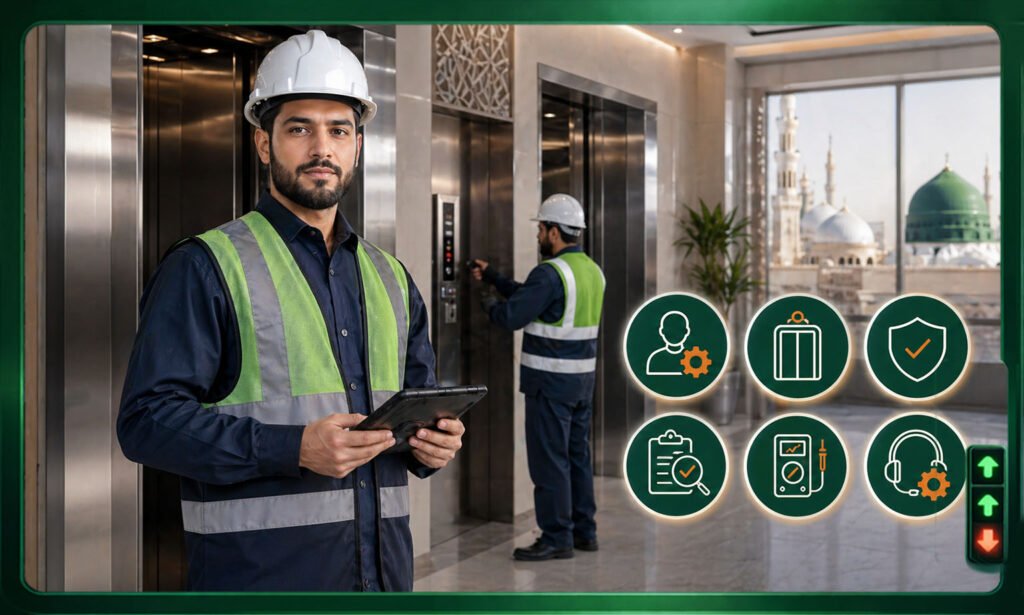 فني تركيب مصاعد المدينة المنورة