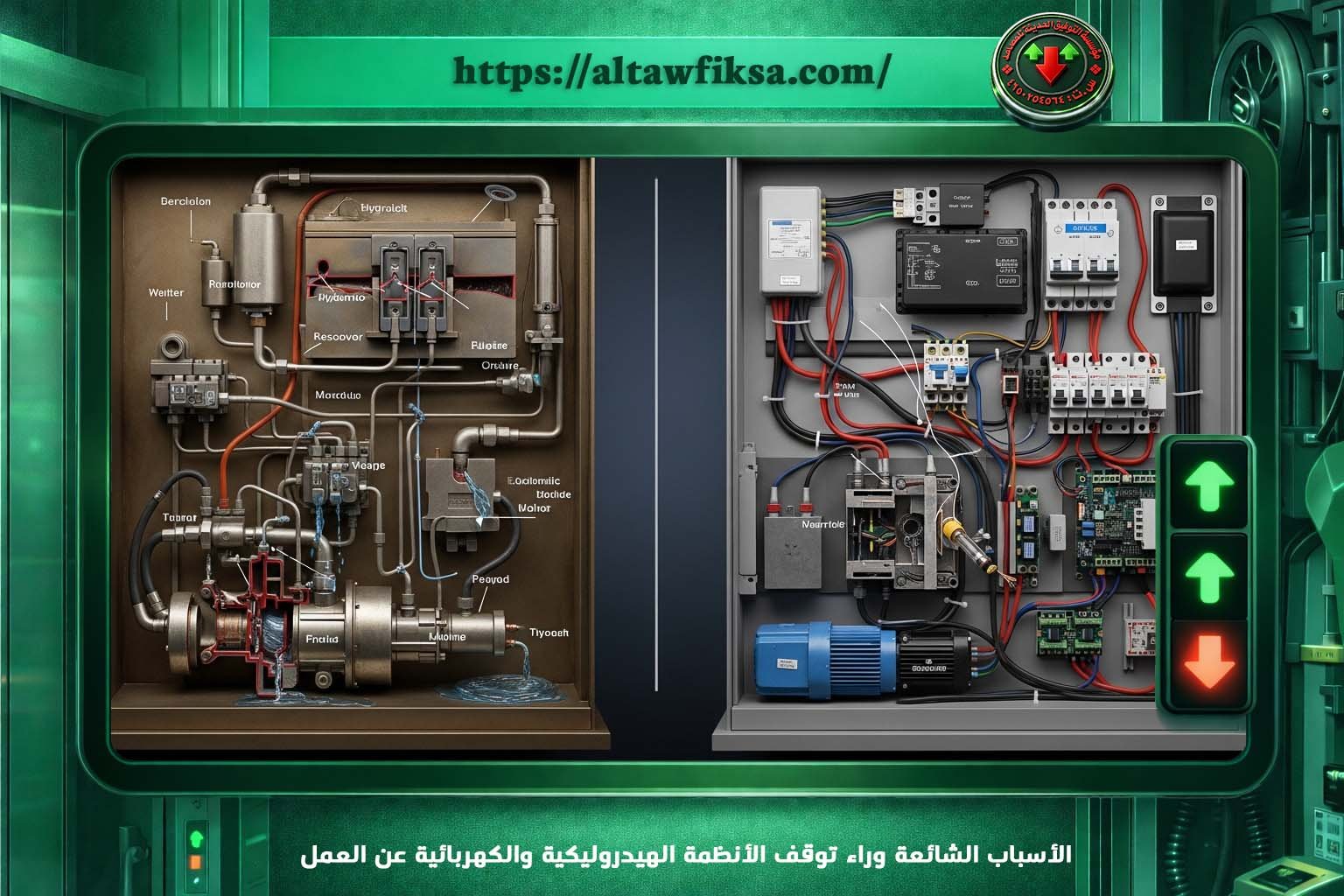 حل اعطال المصاعد 