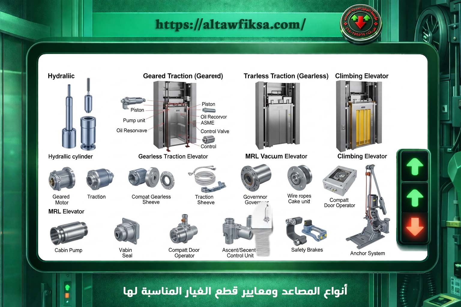 قطع غيار مصاعد المدينة المنورة