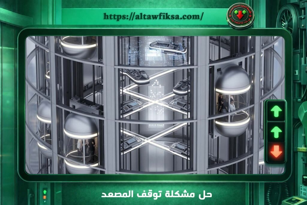 حل مشكلة توقف المصعد