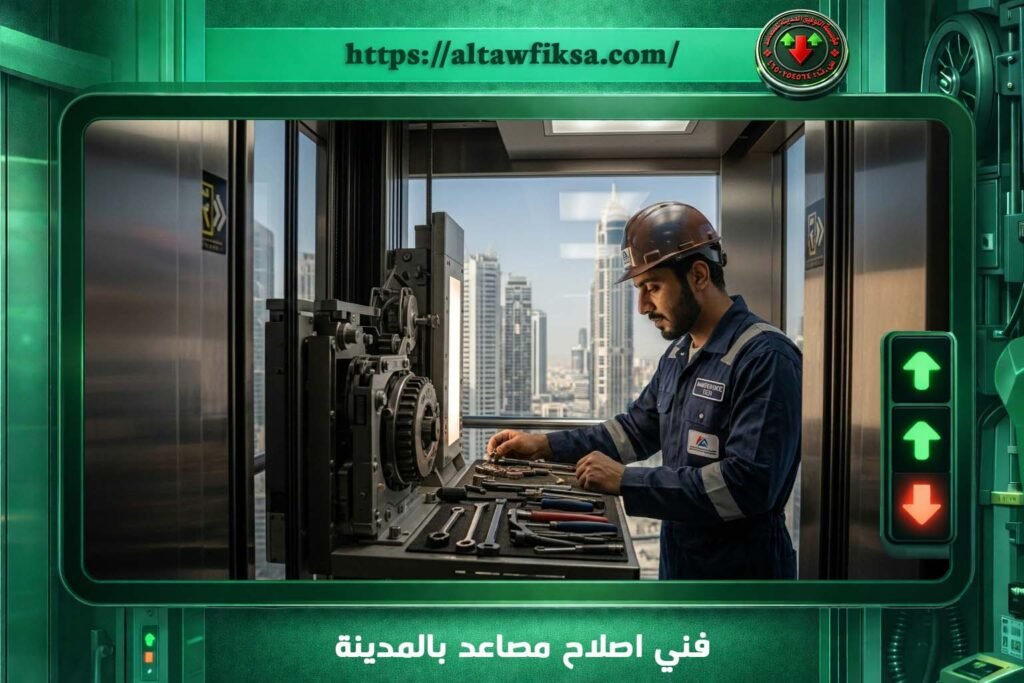 فني اصلاح مصاعد بالمدينة