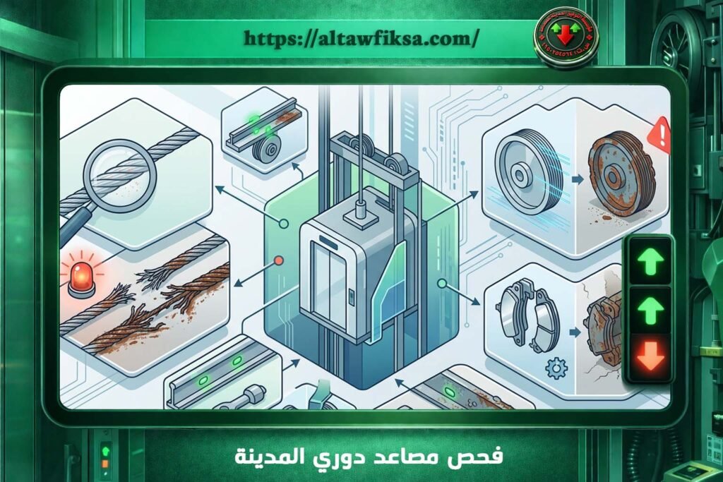 فحص مصاعد دوري المدينة