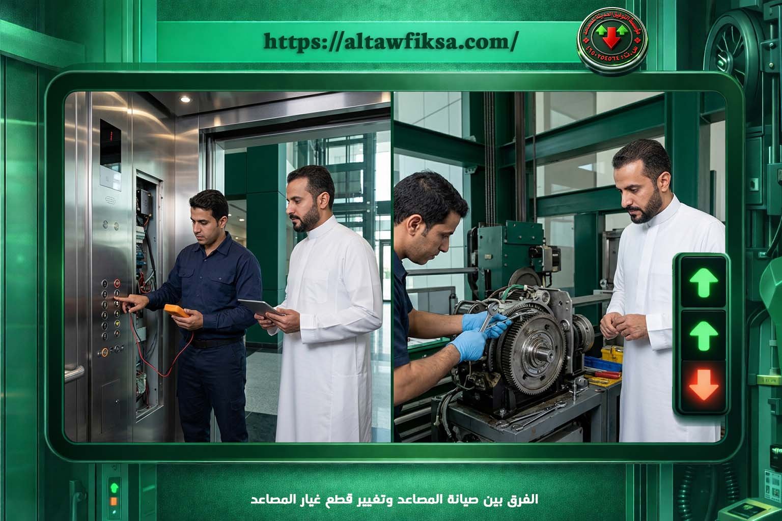 الفرق بين صيانة المصاعد وتغيير قطع غيار المصاعد